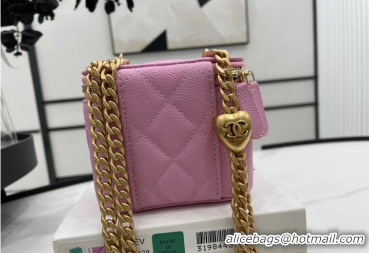 Unique Discount Chanel NANO CLUTCH WITH CHAIN A68129 PINK