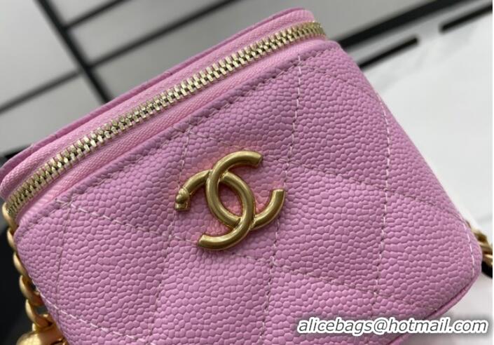 Unique Discount Chanel NANO CLUTCH WITH CHAIN A68129 PINK