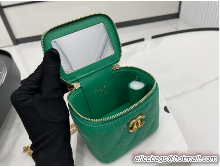 Super Quality Chanel NANO CLUTCH WITH CHAIN A68129 GREEN