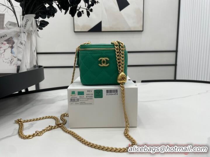 Super Quality Chanel NANO CLUTCH WITH CHAIN A68129 GREEN