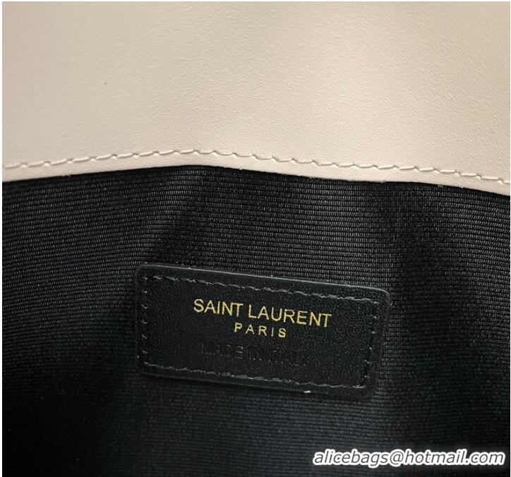 Super Quality SAINT LAURENT UPTOWN POUCH IN SMOOTH LEATHER 565739 DARK BEIGE