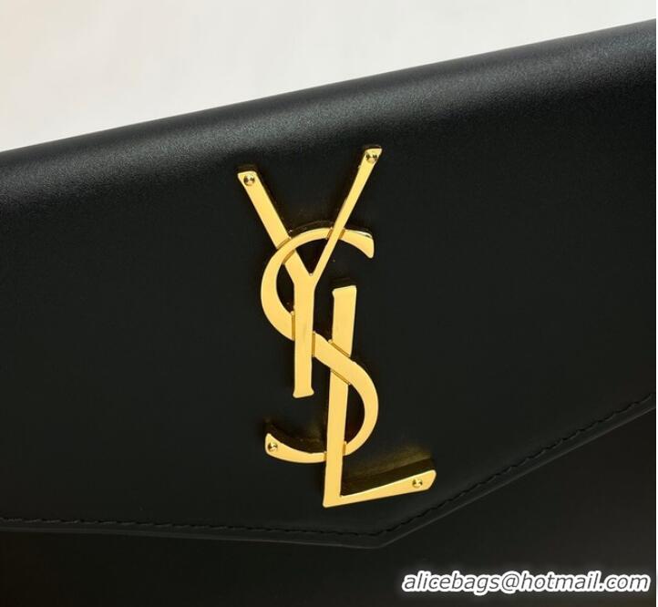 Top Quality SAINT LAURENT UPTOWN POUCH IN SMOOTH LEATHER 565739 BLACK