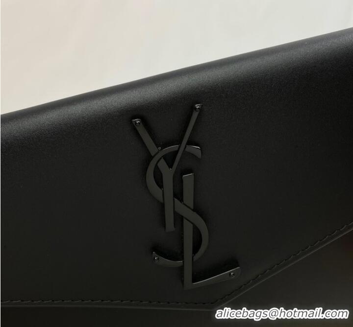 Promotional SAINT LAURENT UPTOWN POUCH IN SMOOTH LEATHER A565739 BLACK