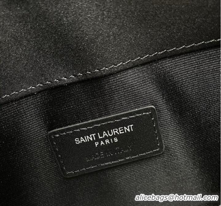 Best Price SAINT LAURENT UPTOWN POUCH IN SMOOTH LEATHER C565739 BLACK