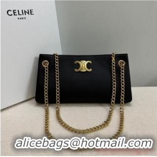 Good Product Celine MEDIUM SOFT 16 BAG IN SMOOTH CALFSKIN 114253 BLACK