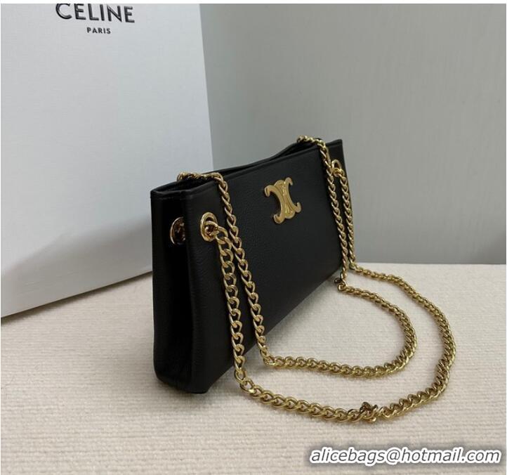 Good Product Celine MEDIUM SOFT 16 BAG IN SMOOTH CALFSKIN 114253 BLACK