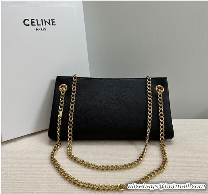 Good Product Celine MEDIUM SOFT 16 BAG IN SMOOTH CALFSKIN 114253 BLACK