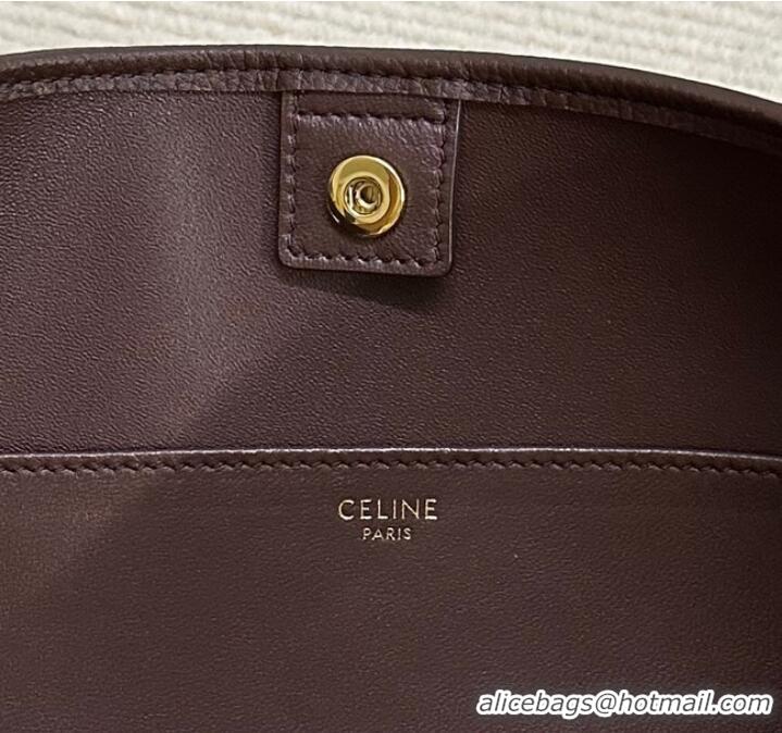 Inexpensive Celine MEDIUM SOFT 16 BAG IN SMOOTH CALFSKIN 114253 Wine