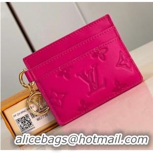 Discount Louis Vuitton Monogram Empreinte Card Holder M82738 Rose Bougainvillier Pink