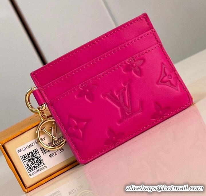 Discount Louis Vuitton Monogram Empreinte Card Holder M82738 Rose Bougainvillier Pink