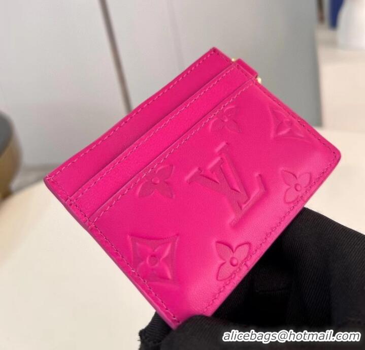 Discount Louis Vuitton Monogram Empreinte Card Holder M82738 Rose Bougainvillier Pink