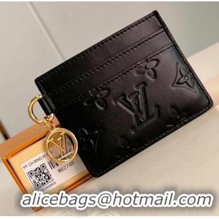 Inexpensive Louis Vuitton Monogram Empreinte Card Holder M82738 black