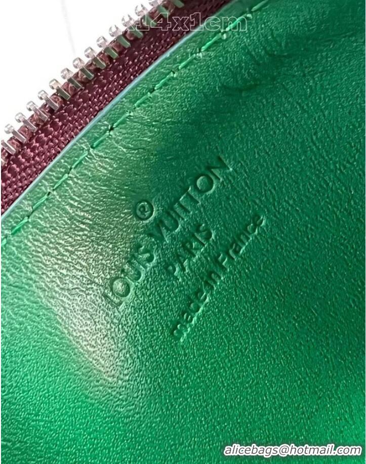 Top Grade Louis Vuitton Monogram Canvas Coin Card Holder M82908 Green