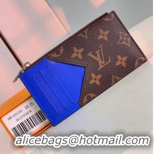 Top Quality Louis Vuitton Monogram Canvas Coin Card Holder M82908 Blue