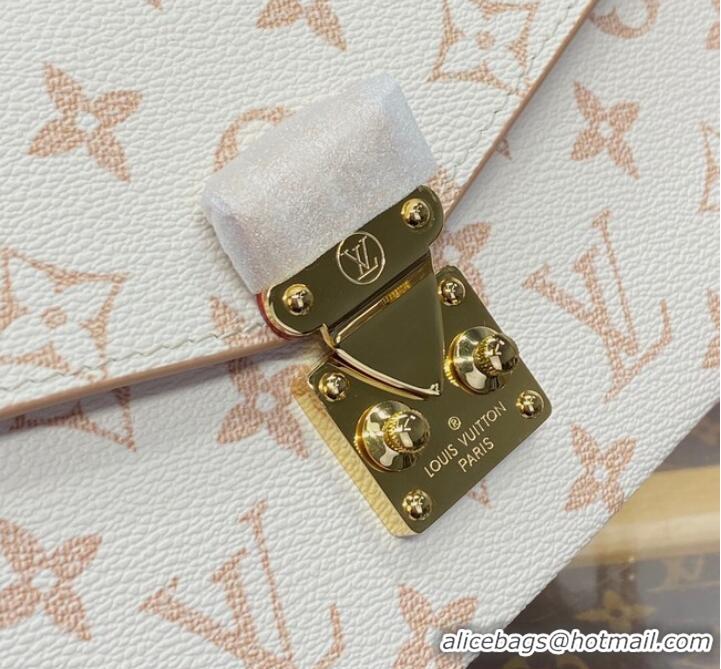 Buy Discount Louis vuitton Monogram Canvas Pochette Metis East West M46914 Beige