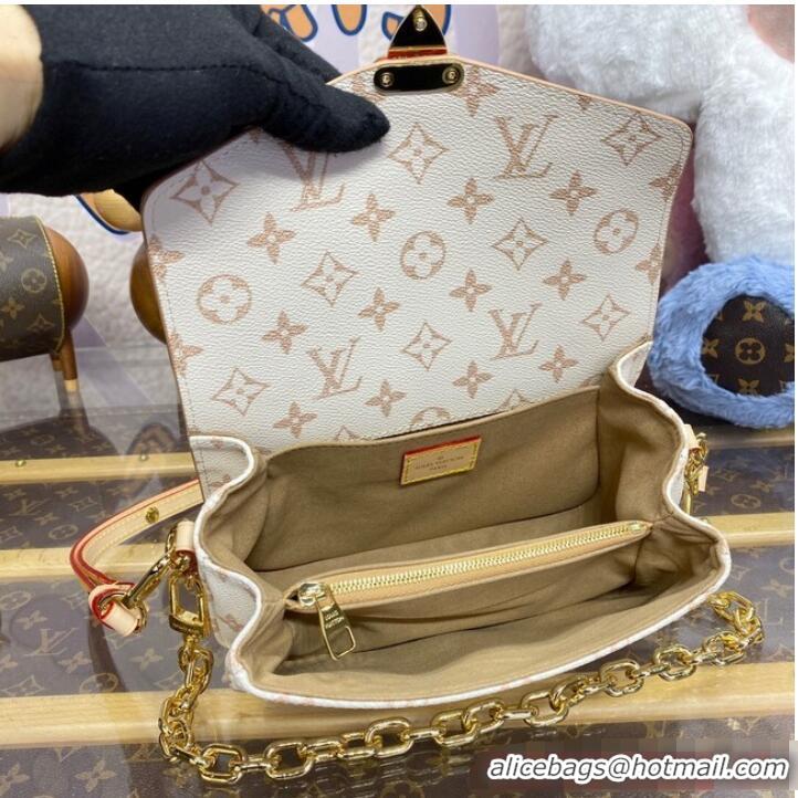 Buy Discount Louis vuitton Monogram Canvas Pochette Metis East West M46914 Beige