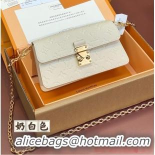 Promotional Louis Vuitton Monogram Empreinte Wallet On Chain Metis M82836 Cream