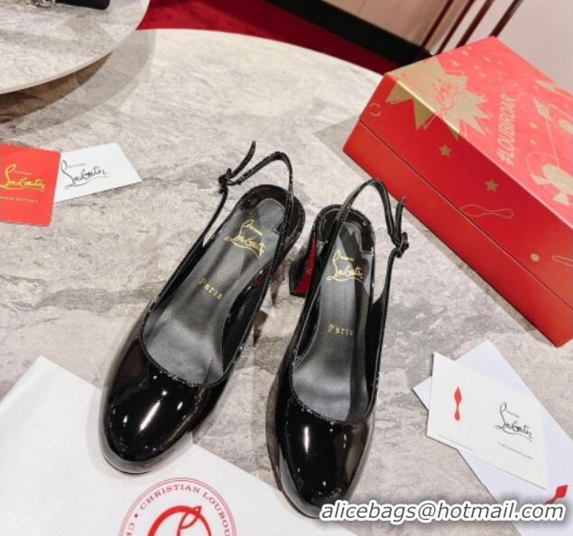 Best Price Christian Louboutin So Jane Slingback Pumps 5.5cm in Patent Leather 1014012