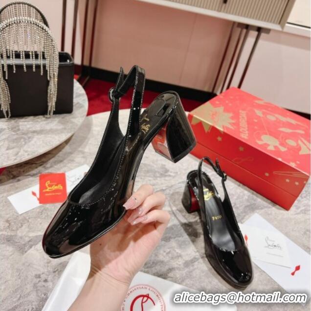 Best Price Christian Louboutin So Jane Slingback Pumps 5.5cm in Patent Leather 1014012