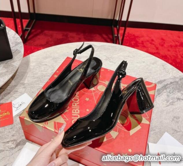 Best Price Christian Louboutin So Jane Slingback Pumps 5.5cm in Patent Leather 1014012