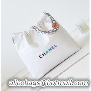 Top Quality Chanel 22 Small Handbag AS3260 White