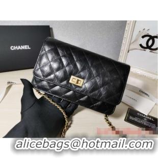 Super Quality Chanel CLASSIC WALLET ON CHAIN AP0251 Black