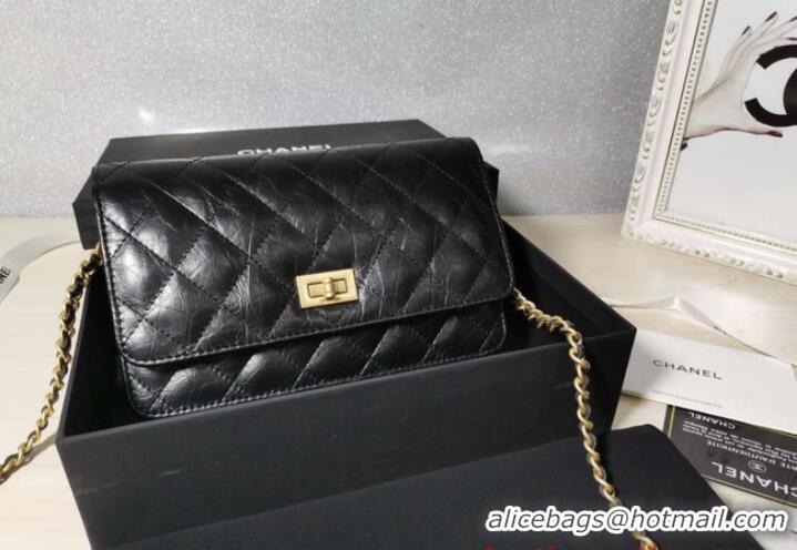 Super Quality Chanel CLASSIC WALLET ON CHAIN AP0251 Black