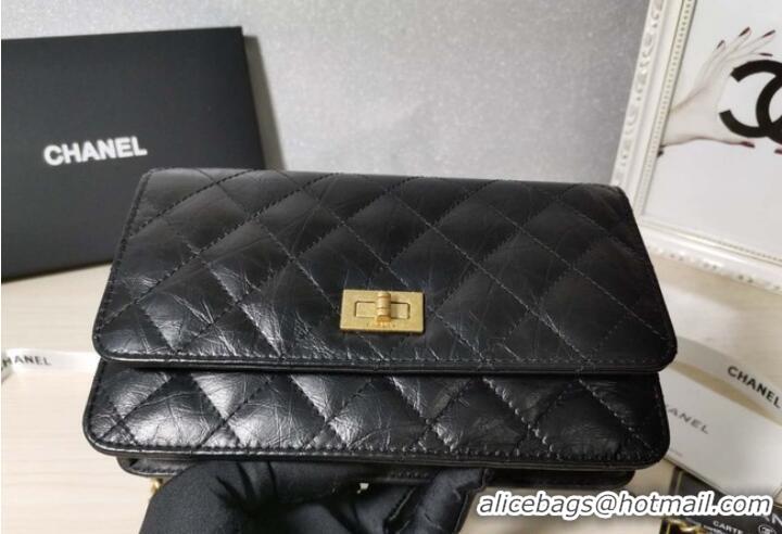 Super Quality Chanel CLASSIC WALLET ON CHAIN AP0251 Black