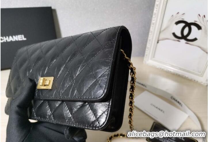 Super Quality Chanel CLASSIC WALLET ON CHAIN AP0251 Black