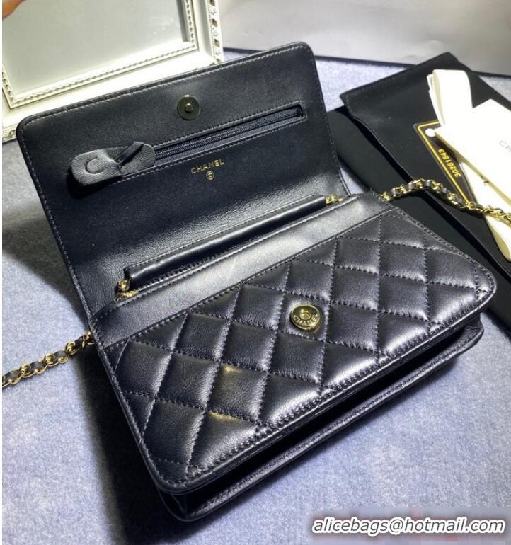 Trendy Design Chanel WALLET ON CHAIN AP1794 Black