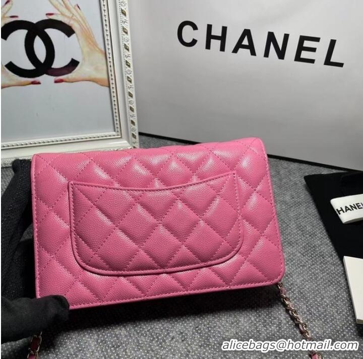 Low Cost Chanel WALLET ON CHAIN AP1794 Pink