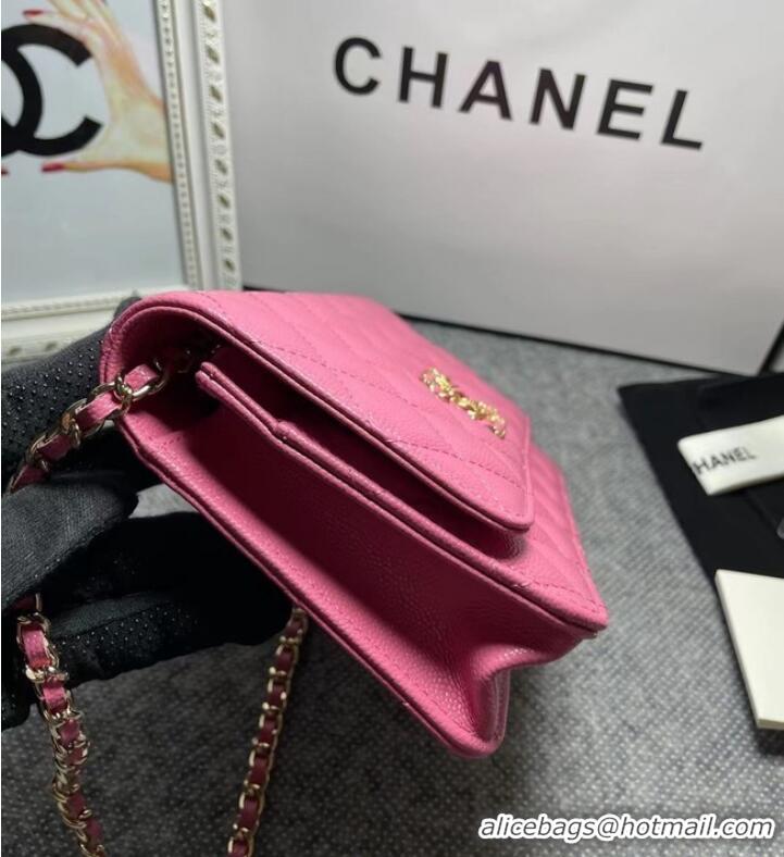 Low Cost Chanel WALLET ON CHAIN AP1794 Pink