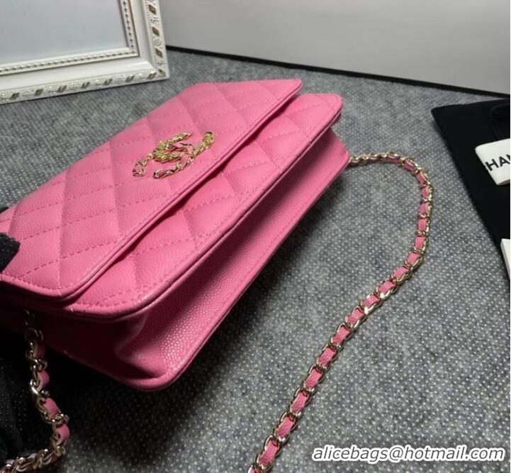 Low Cost Chanel WALLET ON CHAIN AP1794 Pink