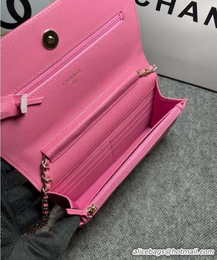 Low Cost Chanel WALLET ON CHAIN AP1794 Pink