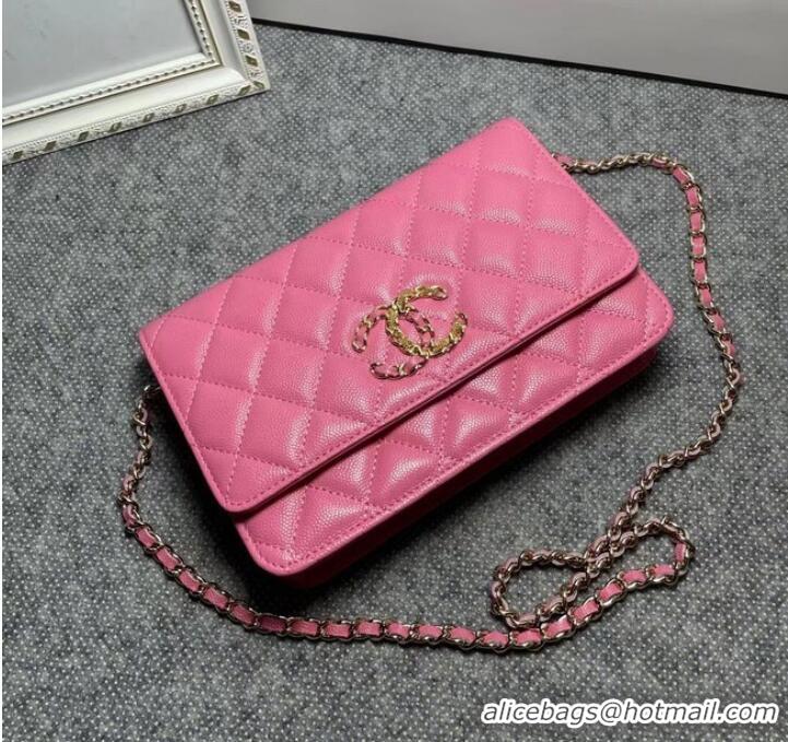 Low Cost Chanel WALLET ON CHAIN AP1794 Pink