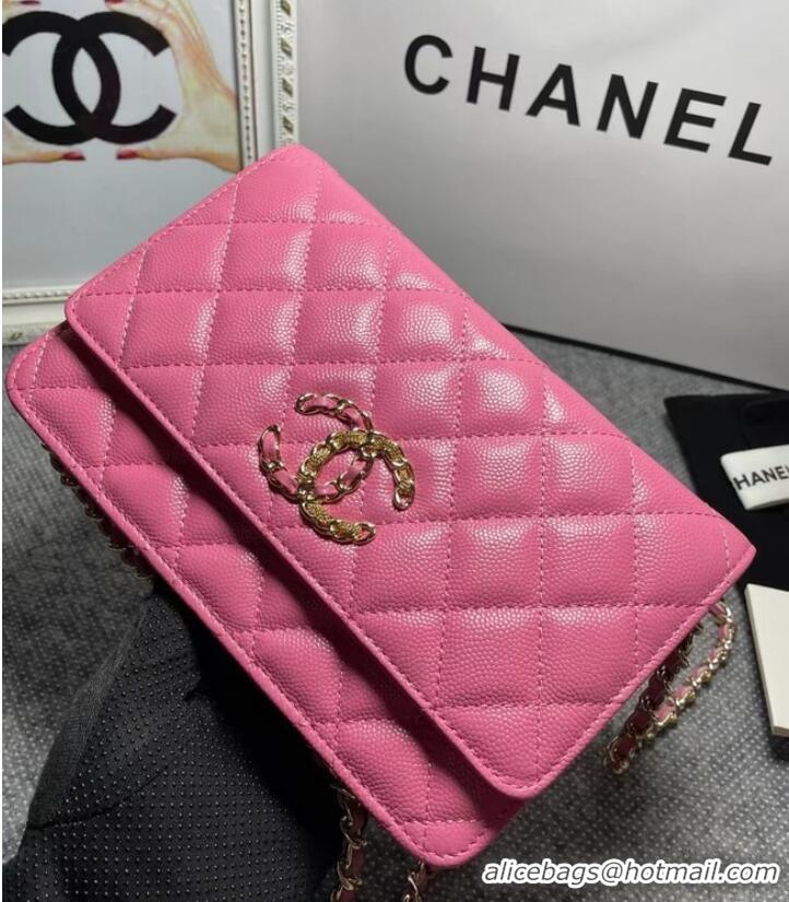 Low Cost Chanel WALLET ON CHAIN AP1794 Pink