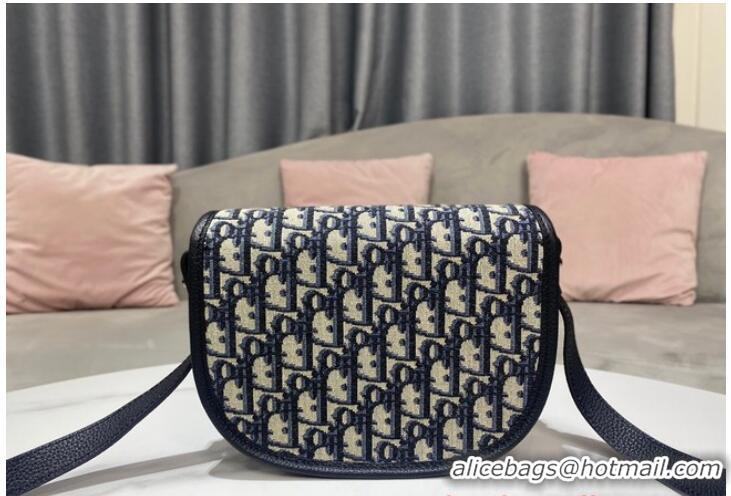 Good Taste Dior CD SIGNATURE HOBO MINI BAG Blue Dior Oblique Jacquard S2255UTZ