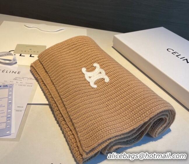 Buy Cheapest Celine Knit Long Scarf 30x180cm 1108 Light Brown 2023