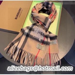 Top Quality Burberry Check Long Scarf 32x180cm 1108 Brown 2023