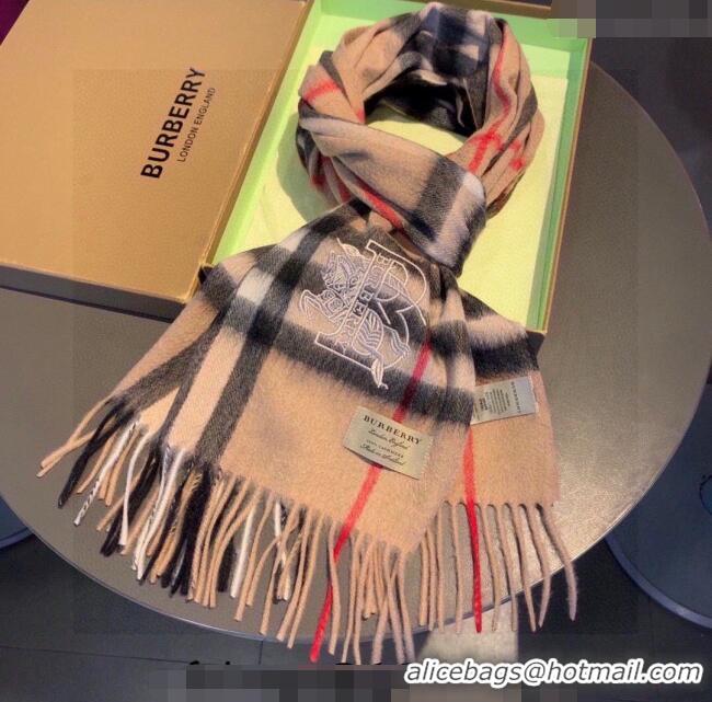 Top Quality Burberry Check Long Scarf 32x180cm 1108 Brown 2023