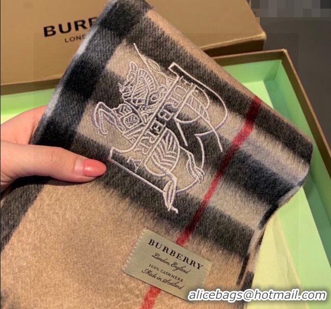 Top Quality Burberry Check Long Scarf 32x180cm 1108 Brown 2023