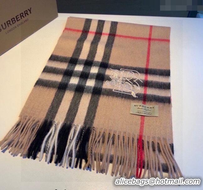 Top Quality Burberry Check Long Scarf 32x180cm 1108 Brown 2023