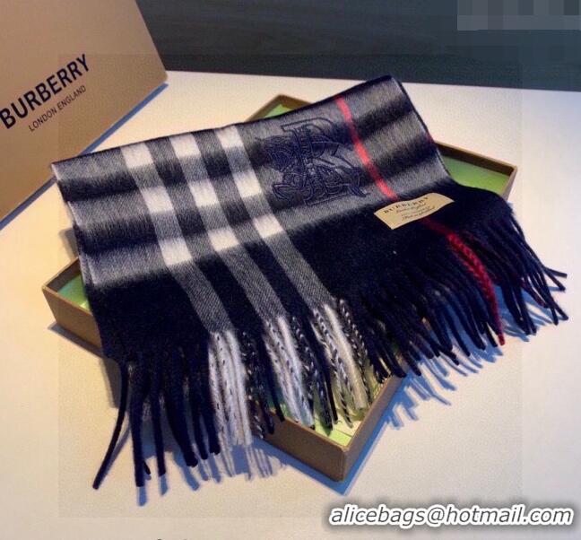 Grade Design Burberry Check Long Scarf 32x180cm 1108 Blue 2023