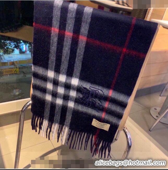 Grade Design Burberry Check Long Scarf 32x180cm 1108 Blue 2023