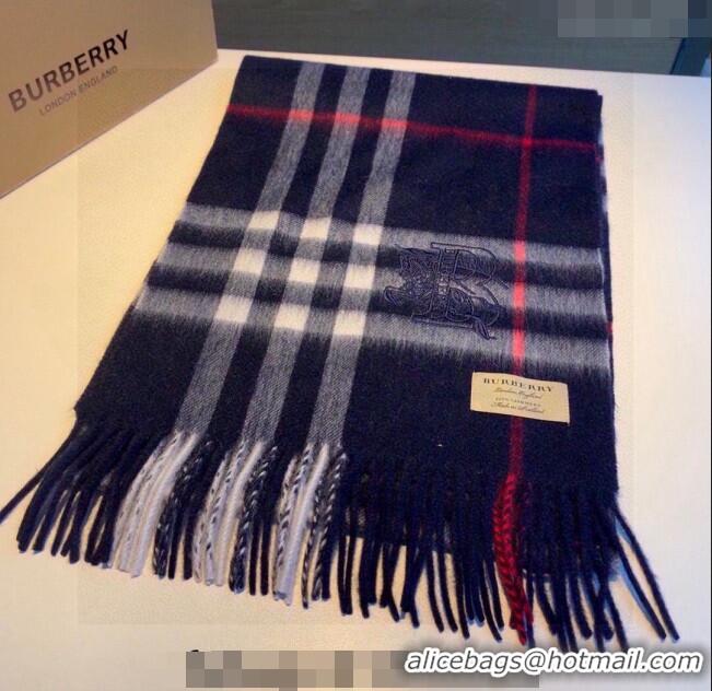 Grade Design Burberry Check Long Scarf 32x180cm 1108 Blue 2023