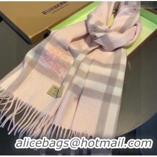 Super Quality Burberry Check Long Scarf 32x180cm 1108 Light Pink 2023