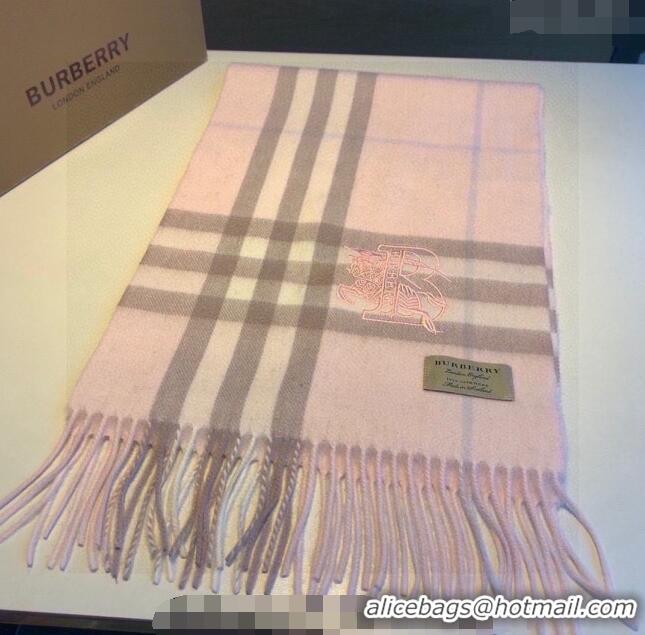 Super Quality Burberry Check Long Scarf 32x180cm 1108 Light Pink 2023