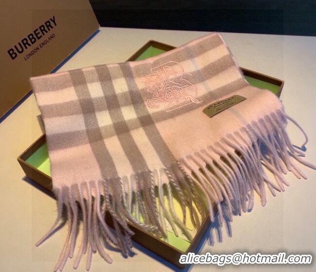 Super Quality Burberry Check Long Scarf 32x180cm 1108 Light Pink 2023