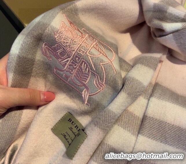 Super Quality Burberry Check Long Scarf 32x180cm 1108 Light Pink 2023