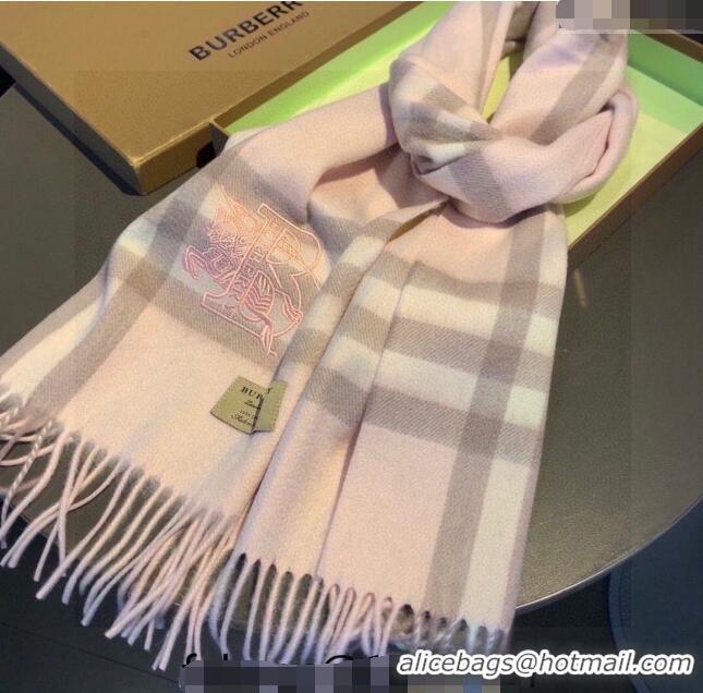 Super Quality Burberry Check Long Scarf 32x180cm 1108 Light Pink 2023